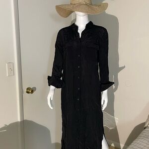 MNG shirt black dress. Size 6